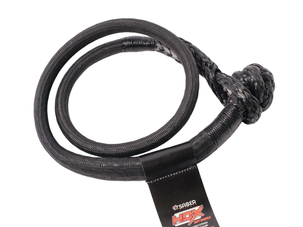 Saber OffRoad 10,000KG HDX SaberPro Bound Soft Shackle Long (Each) - SBR-10KTBSSBL